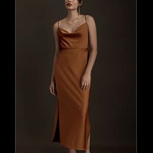 BHLDN satin dress